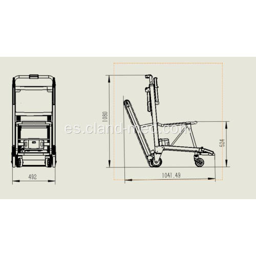 Buen precio Silla de ruedas eléctrica plegable para subir escaleras